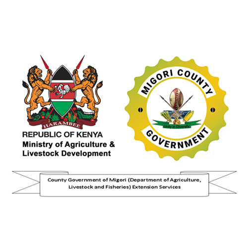 Republic of Kenya Ministry of Agriculture & Livestock Development logo and Migori Country Government logo