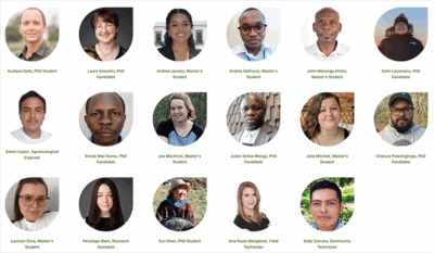 photos of FLOW graduate students and technicians, arranged in a grid